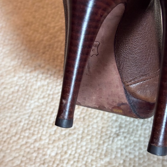 BCBGMaxAzria Brown Booties with Stiletto Design - Picture 10 of 12